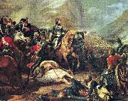 Henri Felix Emmanuel Philippoteaux Bonaparte a la bataille de Rivoli oil